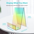 thumbnail image 2 of Boloyo Acrylic Book Stand with Ledge ,6PC Colorful Acrylic Display Easel, Transparent Tablet Holder for Displaying Pictures,Books,Music Sheets,Notebooks, Artworks, CDs, etc.(Colorful 6PC Large), 2 of 7
