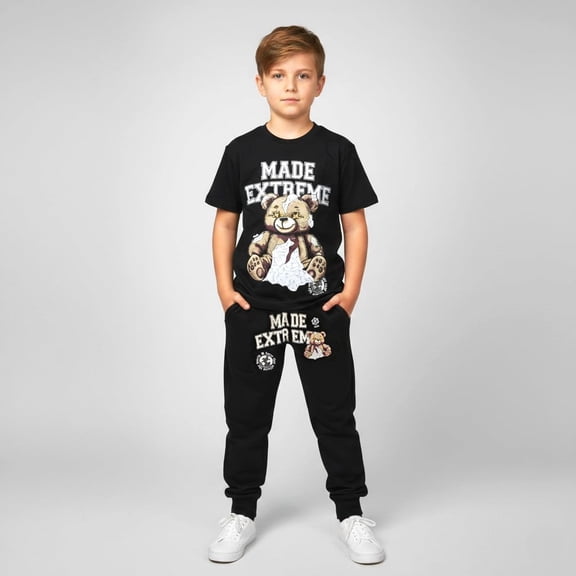 SAS Made Ext Set | T-Shirt & Jogger Set – Boys Streetwear T Shirt & Jogger 2-Piece