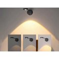 thumbnail image 1 of 3Pcs Cordless LED Sensor Wall Light USB Rechargeable Night Light - Black, 1 of 3