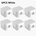 thumbnail image 1 of Mini Cable Organizer Holder Magnetic Cable Smooth Adjustable Cord Holder Under Desk Management Wire Keeper Car Cable Clips 6PCS White, 1 of 6