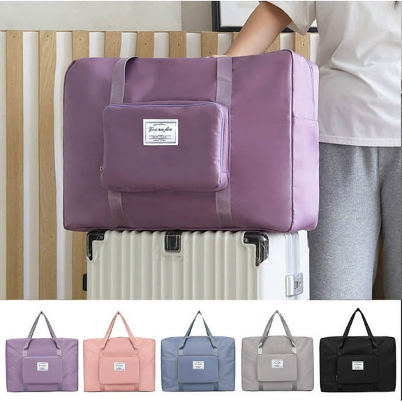 Large Travel Tote Bag, Expandable Gym Tote Bag,Carry On Overnight Bags For Women With Trolley Sleeve Wet Pocket,travel Duffel BagsTravel