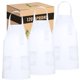 thumbnail image 1 of Delantal de chef GREEN LIFESTYLE, paquete de 120, impermeable, blanco, 1 of 5