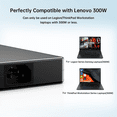 thumbnail image 3 of Adaptador de CA de 300W 20V 15A Apto para Lenovo Legion 5 5i 5P 7 7i pro 15 16 17 R9000P R9000K Y9000K Y9000X Fuente de Alimentación Charger para Laptop, 3 of 7