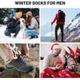 thumbnail image 6 of 5 Pairs Merino Wool Socks for Men, Super Thick Hiking Thermal Socks for Cold Weather, 6 of 6