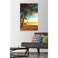 thumbnail image 2 of Scenery - Sunset on the Beach Wall Poster with Wooden Magnetic Frame, 22.375" x 34", 2 of 3