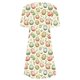 thumbnail image 4 of Vestido Corto para las Mujeres Cuello Redondo Manga Corta Impresa Suéter, Moda Casual Estilo Línea, 4 of 8