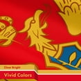 thumbnail image 4 of G128 Montenegro Montenegrin Flag | 3x5 Ft | LiteWeave Pro Series Printed 150D Polyester | Country Flag, Indoor/Outdoor, Vibrant Colors, Brass Grommets, 4 of 7