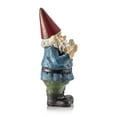 thumbnail image 5 of Alpine Corporation 12" Tall Outdoor Garden Gnome with Bird Yard Statue Decoration, Multicolor, 5 of 11