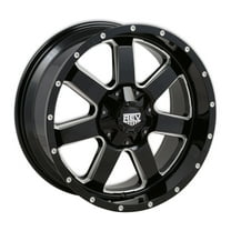 REV Wheels 885M-7903212 885 Series- 17x9 - 4.53 bs - 5x5/5x5.5 -Black/Machine Lip