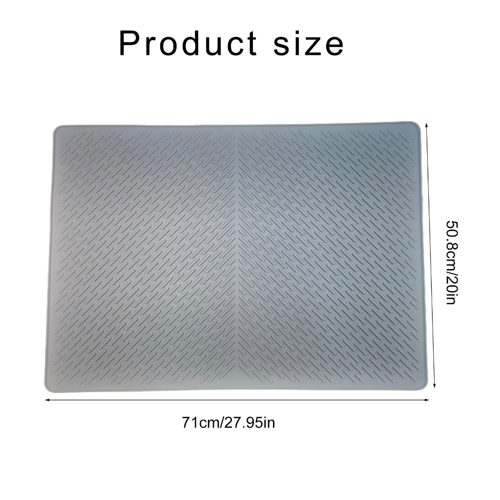 Multiuse Silicone Pet Mat for Cats Dogs Nonspill Dog Litter Mat Feeding Mat Dog Bowl Mat with Raised Edges