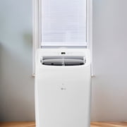LG New 10,200 BTU 450 Sq Ft Smart Wi-Fi Enabled Portable Air Conditioner with Dehumidifier Function and 12,000 BTU Supplemental Heat, White