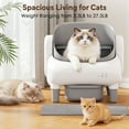 thumbnail image 4 of Open-Top Self-Cleaning Cat Litter Box Smart Automatic with APP Control,Safety Sensors, Health Monitoring, 4 of 9