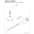 thumbnail image 3 of Kingston Brass KB6338DXSO Concord Single-Handle Pressure Balanced Shower Faucet, Brushed Nickel, 3 of 4