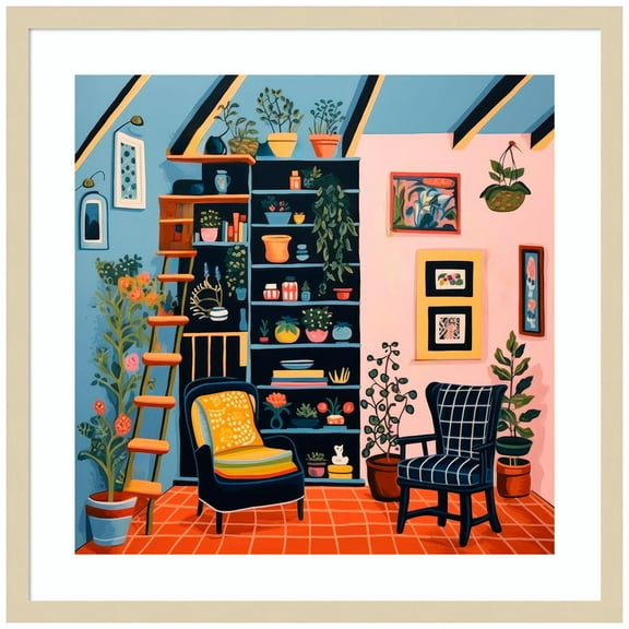 Amanti Art Simplistic Delights V Wood Framed Wall Art Print