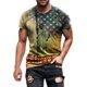 thumbnail image 1 of Soldier - playera de manga corta para hombre, diseño patriótico de la bandera americana, 4 de julio 08-amarillo M 08-amarillo M Xishao ropa, 1 of 2