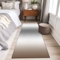 thumbnail image 4 of 2'x6' Rug Runners for Hallways Kitchen, Brown Grey Non Slip Entryway Beside Floor Carpet Runner, Gray Farmhouse Modern Rustic Washable Laundry Room Bedroom Throw Rugs Mat for Family Pet, 4 of 8