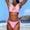 Pink, variant on Bikini Sets for Women Adjustable Straps High Waisted Bikini Solid Color Swimwear Summer Vocation