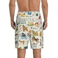 thumbnail image 4 of Lsque Dogs Funny Pets Mens Sleep Pajama Shorts,Short Pajama Pants, Cotton Ultra-Soft Knit-Medium, 4 of 9