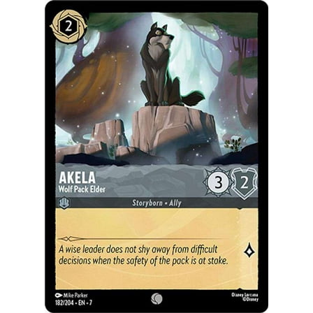 Disney Lorcana Archazia's Island Common Akela - Wolf Pack Elder #182