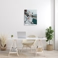 thumbnail image 2 of Stupell Industries Magic of New Beginnings Uplifting Woman Boarding Airplane Graphic Art Gallery Wrapped Canvas Print Wall Art, Design by Amelia Noyes, 2 of 7