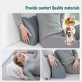 thumbnail image 5 of CHARRYARN by TexStead Ergonomic Lumbar Support Pillow - Pure Memory Foam - Suitable for Use in Cars or Office Chairs-S (18" x 9"x 6"),Dark gray, 5 of 7