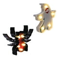 thumbnail image 3 of 1 Set 2pcs Halloween Party Decorative LED Night Light Party Decorative Lamp Creative Shape Design LED Atmosphere Light for Halloween Haunted House without Battery (Red White), 3 of 8