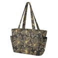 thumbnail image 2 of FORMRS Tote Bag for Women Quilted Large Capacity Travel Work Carry On Shoulder Handbag, Golden Elegance, 2 of 7