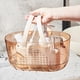 thumbnail image 4 of Cesta de plástico transparente para transportar, cesta para lavar gel de ducha, cesta para guardar toallas, cesta para guardar soluciones, cesta para guardar artículos de baño., 4 of 6