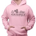 thumbnail image 2 of Skyline Albuquerque Hoodie Sweatshirt Unisex Medium Pink, 2 of 5