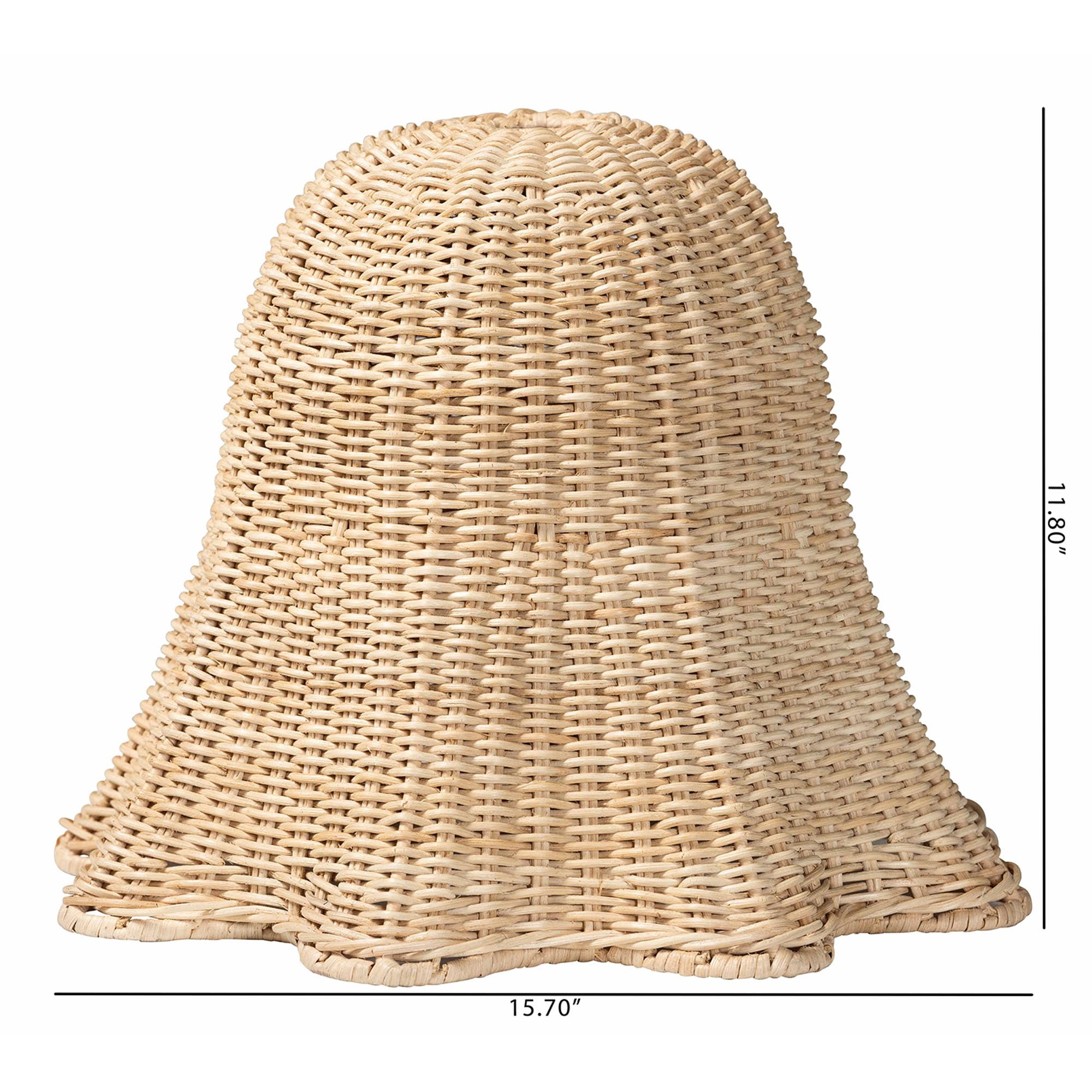 bali & pari Semira Boho Lampshade, Natural