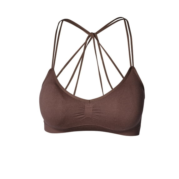 TheLovely Strappy Cutout Padded Bustier Bralette Sports Bra
