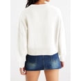 thumbnail image 2 of Rosvigor Womens Cropped Sweaters Oversized Knitted Warm Pullover Side Split Jumpers, 2 of 6