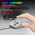thumbnail image 4 of UHM Wirelss Gaming Mouse,Tri-Mode 2.4G/Bluetooth/USB-C Rechargeable Computer Mice with Silent,6 Macro Buttons,Ergonomic Design,Adjustable DPI,6 RGB LED Modes for PC/Mac/Laptop,White, 4 of 10