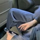 thumbnail image 4 of Pantalones de pierna ancha para mujer, pantalones de cintura alta con forro polar grueso y polar de leche, pantalones casuales rectos y sueltos, 4 of 5