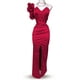 thumbnail image 2 of Vestido de graduación escote de corazón Rojo Unitalla, 2 of 3