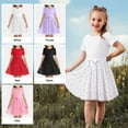 thumbnail image 3 of Actgleam Girls Tutu Dress Short Sleeve Tulle Girl Dresses,Pink,7-8Y, 3 of 11