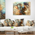 thumbnail image 4 of Designart Indian Woman Collage with Lion - Indian Throw Pillow - 18x18, 4 of 5