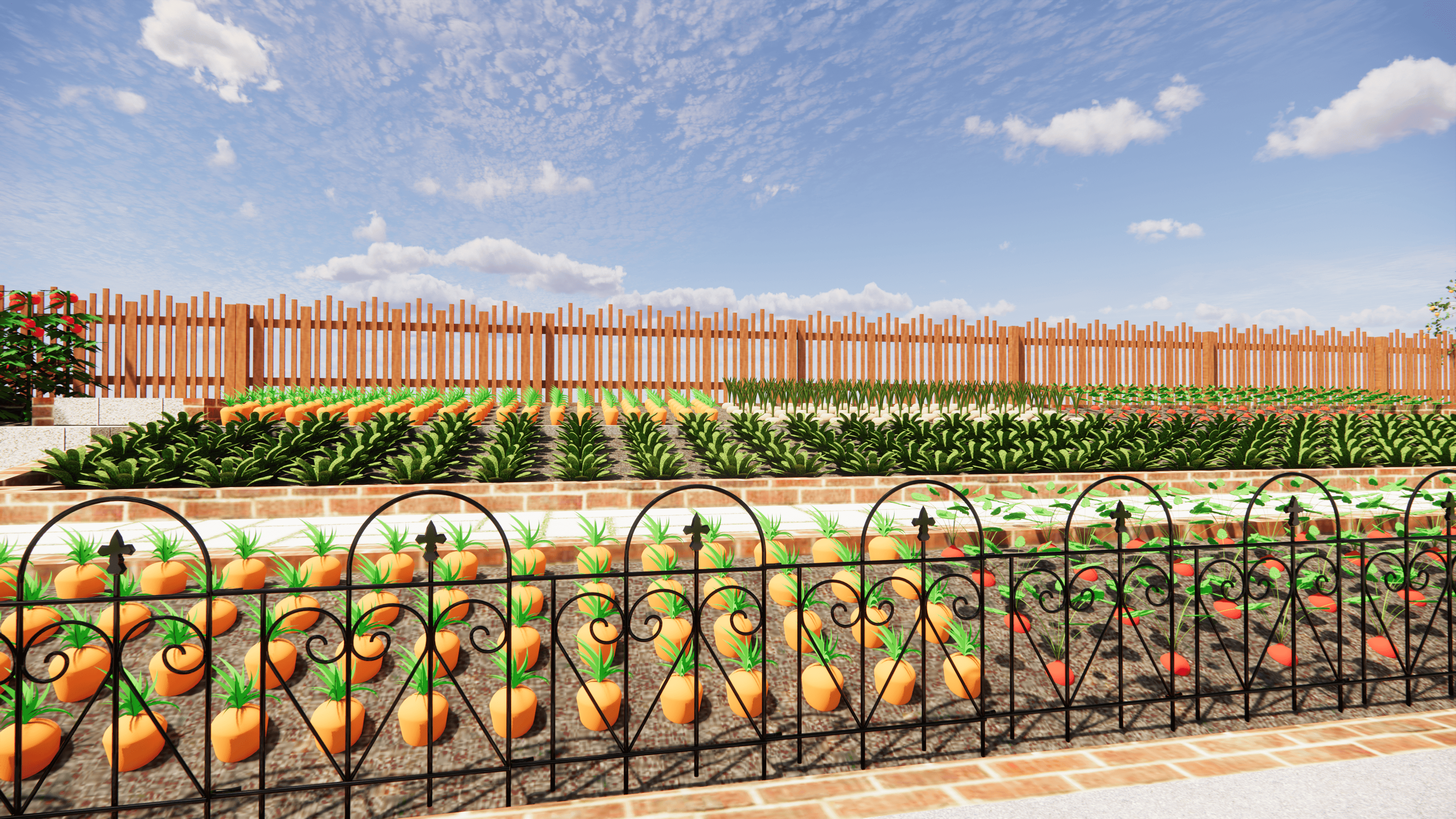 Holaki Decorative Garden Fence Galvanized Outdoor Rustproof Metal Landscape Wire Fencing Patio Fences Moveable Flower Bed Dogs Barrier Border