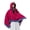 Pink, variant on Ethnic Floral Knitted Large Shawl Wrap for Women Open Front Poncho Sweater Cardigan with Hood Oversized Blanket