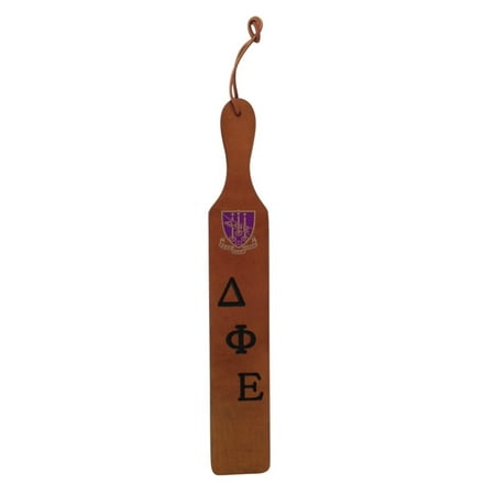Greek Paddle - Delta Phi Epsilon Traditional Walnut Paddle
