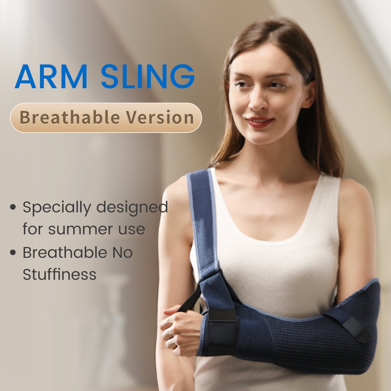 Buy VELPEAU Arm Sling Shoulder Immobilizer Rotator Cuff Support Brace