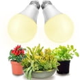 thumbnail image 1 of Grow Light Bulbs, LED Grow Light Bulb A19 Bulb, Full Spectrum Grow Light Bulb, Plant Light Bulbs E26 Base, 11W Grow Bulb 100W Equivalent, Grow Light for Indoor Plants, Seed Starting, 2Pack, 1 of 7