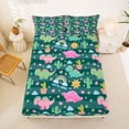 thumbnail image 5 of Erosebridal Cute Cartoon Dino Bed Sheets,Wild Animal Dinosaur Tropical Botanical Cactus King Sheets For Boys Teens 4-Piece, 5 of 6