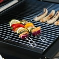thumbnail image 2 of Brochetas para parrilla de acero inoxidable, ideales como brochetas para shashlik, brochetas para camarones, brochetas para aves, etc., aptas para todas las parrillas, juego de brochetas dobles con 8 brochetas para parrilla de acero inoxidable Sailing Electrónica, 2 of 6