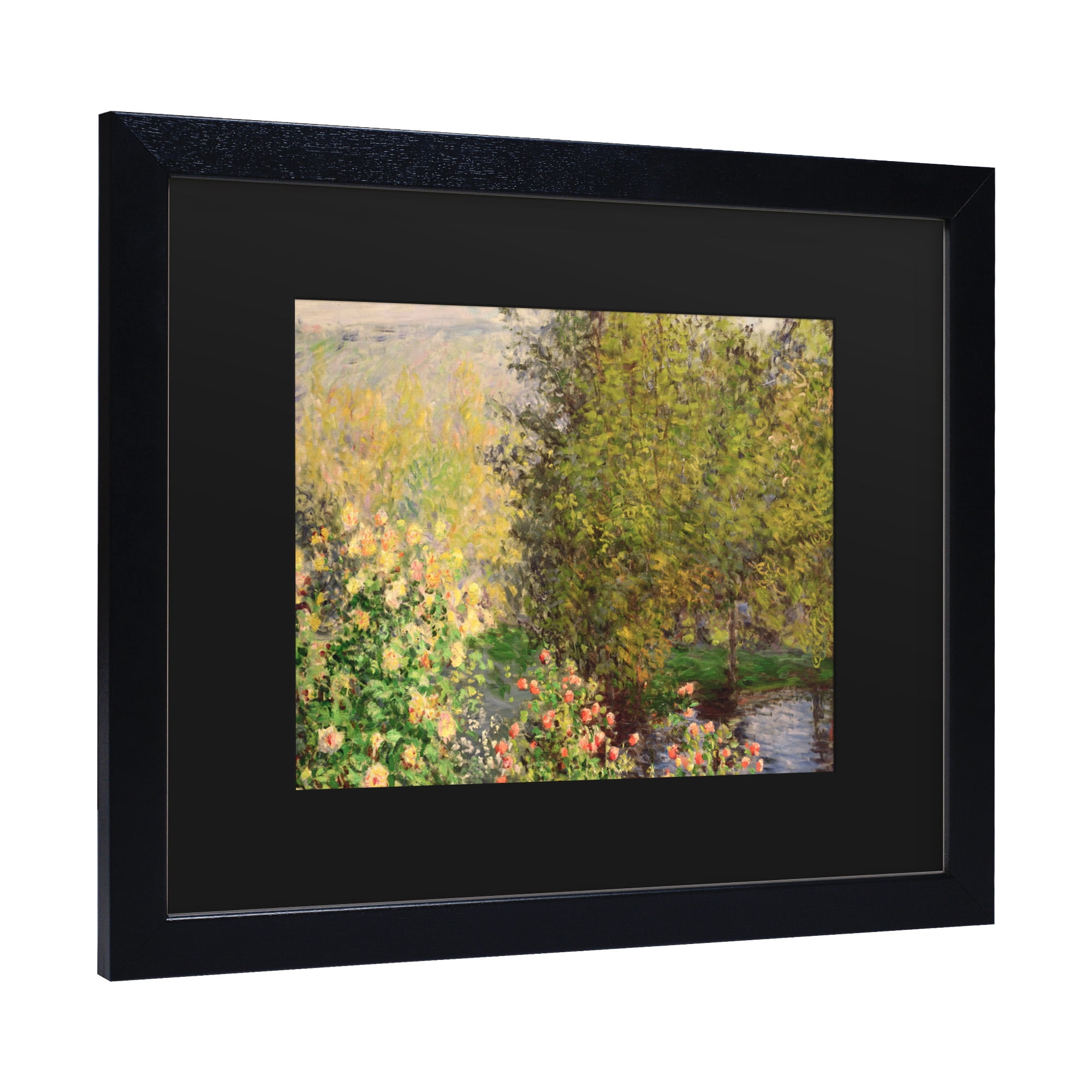 Trademark Fine Art 'Corner of the Garden at Montgeron, 1876' Canvas Art by Claude Monet