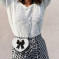 thumbnail image 4 of Adorable bolso de noche de felpa con forma de corazón para mujer, bolso informal para mujer, cómodo para viajes diarios, trabajo, cálido y ligero, , Lazo negro Fernando Monedero de hombro, 4 of 6