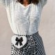 thumbnail image 4 of Bolso de hombro Yinane felpa para niñas en forma de corazón negro, 4 of 6