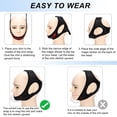 thumbnail image 4 of Black Anti Snore Chin Strap Breathable Snoring Solution Non-Stick Hair Fade Resistant, 4 of 5