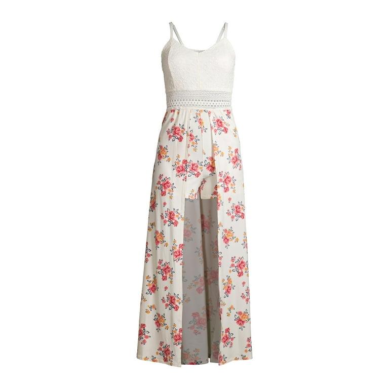 No Boundaries Juniors Maxi Romper Walmart