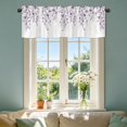 thumbnail image 5 of CoreLiving Watercolor Wisteria Printed Window Valance Light Filtering Short Curtain for Kitchen Bathroom Small Window Home Decoration 1 Panel, 5 of 6
